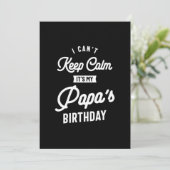 Ik Kan Me Niet Rustig Houden Het Is De Verjaardag Kaart (Staand voorkant)