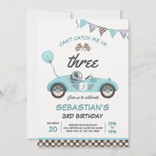 Ik kan me niet vangen... ik ben drie-racks-auto-3- kaart (Voorkant)