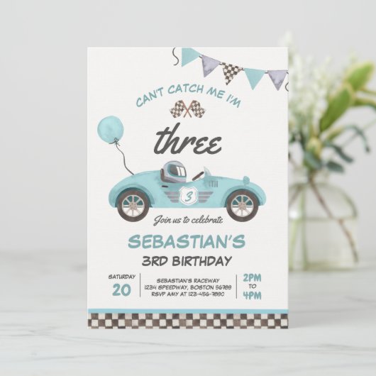 Ik kan me niet vangen... ik ben drie-racks-auto-3- kaart (Staand voorkant)