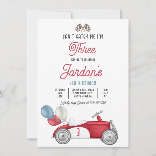 Ik kan me niet vangen... ik ben drie-racks-auto-3- kaart (Voorkant)