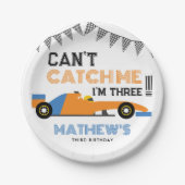 Ik kan me niet vangen... ik ben drie-racks-auto-3- papieren bordje (Voorkant)