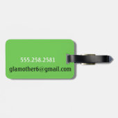 Ik kan me wel ruziën als ik label wil vergroten. bagagelabel (Achterkant horizontaal)