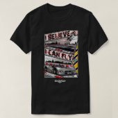 Ik kan met CLK GTR wit vliegen T-shirt (Design voorkant)