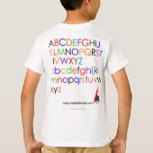 Ik kan mijn ABC's schrijven T-shirt (Achterkant)