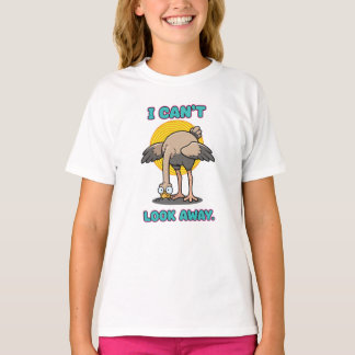 Ik Kan Mijn Blik Niet Afwenden Humor Kunst T-shirt