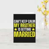 Ik kan mijn broer niet rustig houden... die getrou kaart (Gele Bloem)