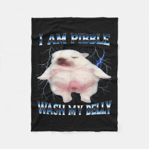 Ik Kan Mijn Buik Wassen Grappige Hond Maak Mijn Bu Fleece Deken