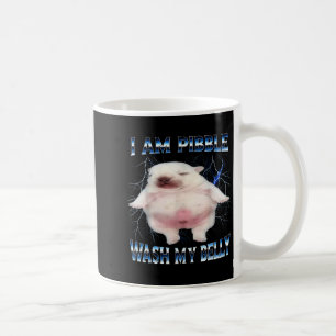 Ik kan mijn buik wassen Grappige hond maak mijn bu Koffiemok