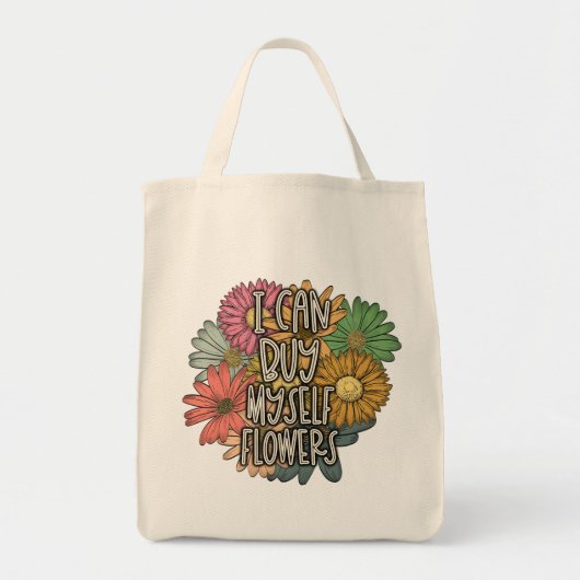 Ik kan mijn eigen bloemen Canvas tas kopen (Voorkant)