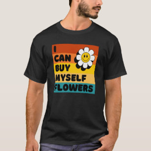 Ik kan mijn eigen bloemen retro  Sunset Self kopen T-shirt