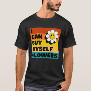Ik kan mijn eigen bloemen retro  Sunset Self kopen T-shirt