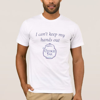 Ik kan mijn handen niet uit de koekjespot houden. t-shirt