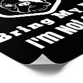 Ik kan mijn hond niet meenemen, ik ga niet naar fr poster (Hoek)