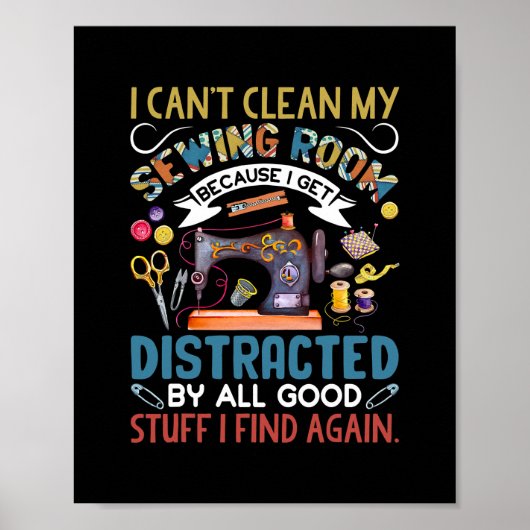 Ik kan mijn naairuimte niet schoonmaken.. poster (Voorkant)