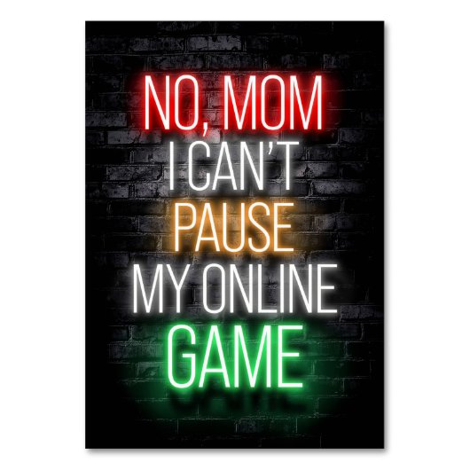 Ik kan mijn online game niet onderbreken kaart (Voorkant)