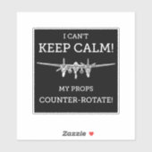 Ik kan mijn rekwisieten niet kalmeren en tegendraa sticker (Vel)