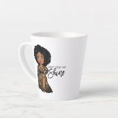 Ik kan mijn schijn niet stoppen - Ebony Latte Mok (Linkerhoek)