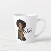 Ik kan mijn schijn niet stoppen - Ebony Latte Mok (Rechts)