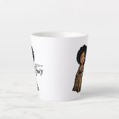 Ik kan mijn schijn niet stoppen - Ebony Latte Mok (Voorkant)