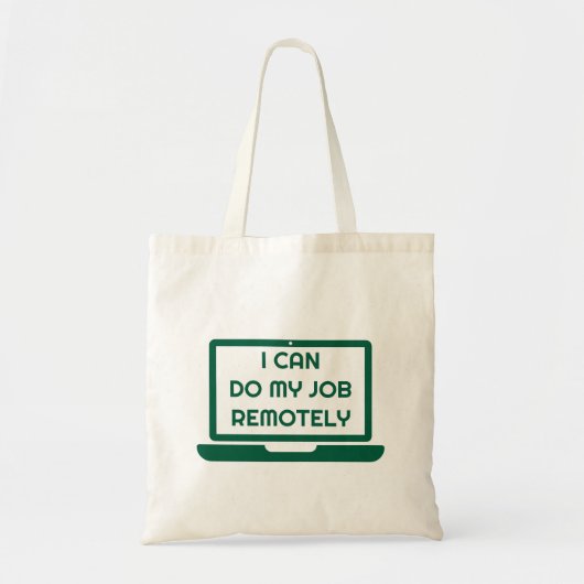 Ik kan mijn werk op afstand doen tote bag (Voorkant)