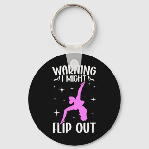 Ik kan misschien flippen Cheerleader Cheerleading Sleutelhanger