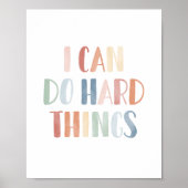 Ik kan moeilijke dingen doen kinderkamer decor poster (Voorkant)