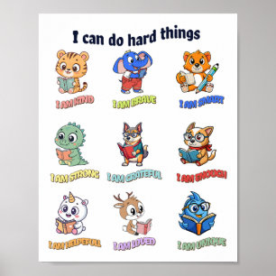 Ik Kan Moeilijke Dingen Doen Leraar Terug Naar Sch Poster