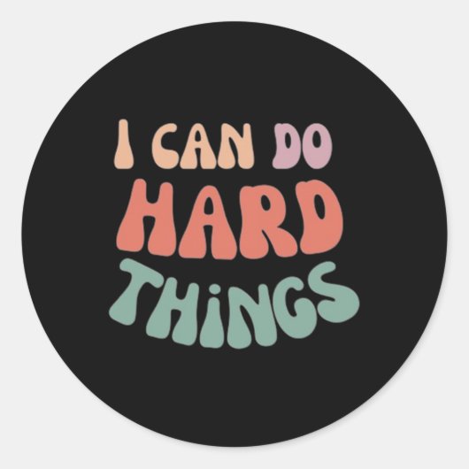 Ik kan moeilijke dingen doen Sticker (Voorkant)