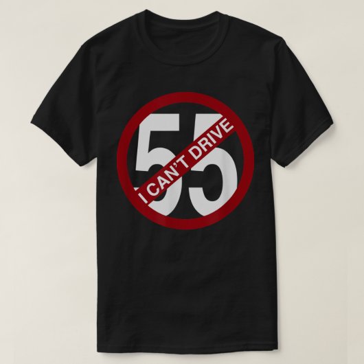 IK KAN NIET 55 Funny Gift BESTUDEREN T-shirt (Design voorkant)
