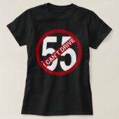 IK KAN NIET 55 Funny Gift BESTUDEREN T-shirt (Design voorkant)
