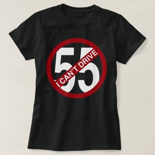 IK KAN NIET 55 Funny Gift BESTUDEREN T-shirt (Design voorkant)