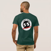 IK KAN NIET 55 RIJDEN! T-SHIRT (Achterkant volledig)