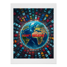 Ik kan niet ademen - Milieuvervuiling Perfect Poster