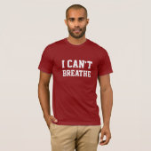 IK KAN NIET ADemen T-shirt (Voorkant volledig)