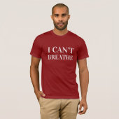 IK KAN NIET ADemen T-shirt (Voorkant volledig)