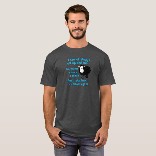 Ik kan niet altijd op en uit T-Shirt lopen (Voorkant volledig)