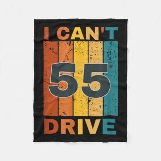 Ik kan niet autorijden Verjaardag Retro Feestje Fleece Deken