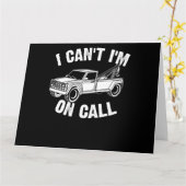 Ik kan niet bellen naar Gift Cool Tow Truck Kaart (Gele Bloem)