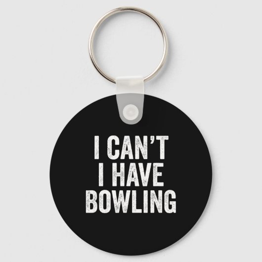 Ik kan niet bowlen sleutelhanger (Voorkant)