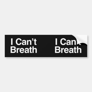 Ik kan niet breath bumpersticker