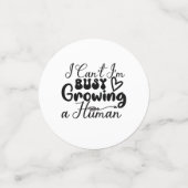 Ik kan niet dat ik bezig ben met een mens-mam-grap confetti (Kleine voorkant)