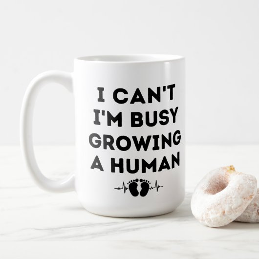 Ik kan niet dat ik bezig ben met het kweken van ee koffiemok (Met donut)