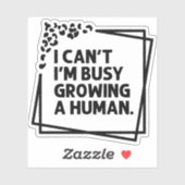 Ik kan niet dat ik bezig ben met het telen van een sticker (Vel)