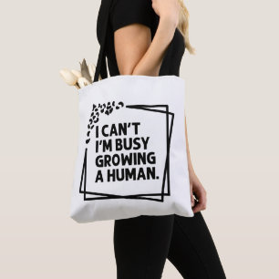 Ik kan niet dat ik bezig ben met het telen van een tote bag