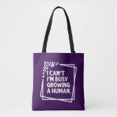 Ik kan niet dat ik bezig ben met het telen van een tote bag (Voorkant)