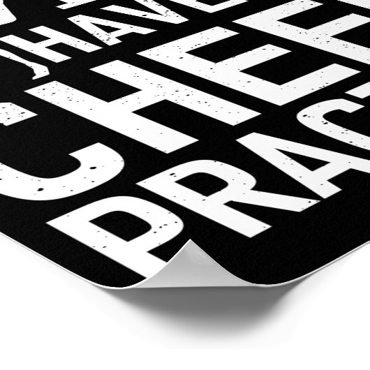 Ik kan niet dat ik een pure oefening heb. poster (Hoek)