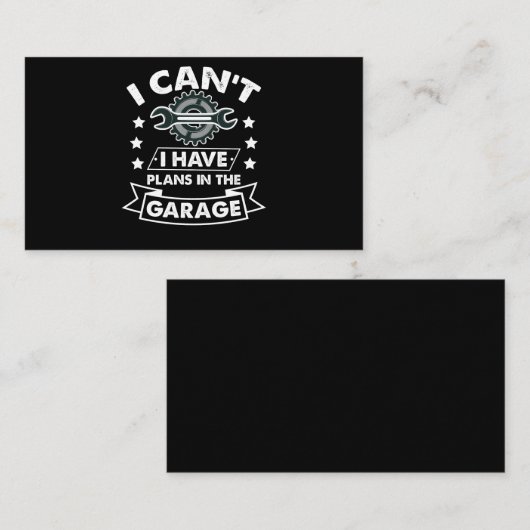 Ik kan niet dat ik plannen heb in het pap. visitekaartje (Voorkant / Achterkant)