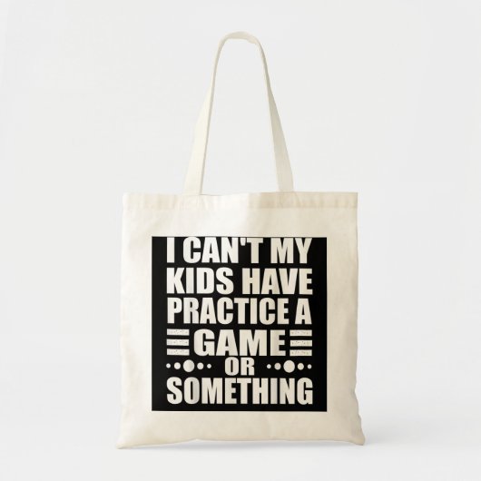 Ik kan niet dat mijn Kinderen een spel of zoiets o Tote Bag (Voorkant)