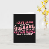 Ik kan niet discussiëren met mijn man, hij is oude kaart (Gele Bloem)