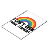 Ik kan niet eens denken dat het grappige Gay Pride Notitieboek (Linkerzijde)